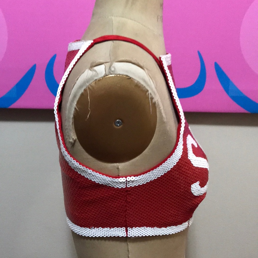 Moschino Couture Red Shop Stop Sign Top - Picture 4 of 8